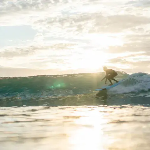 Session de fin de journée sur un spot voisin