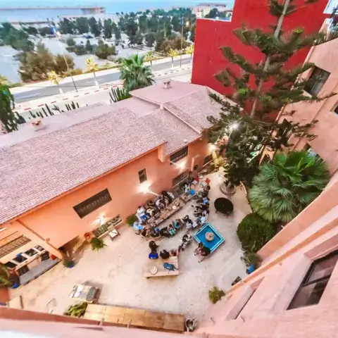 La maison d'hôtes de Tamraght vue d'en haut