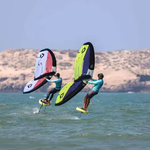 Wingfoil devant l'île de Mogador