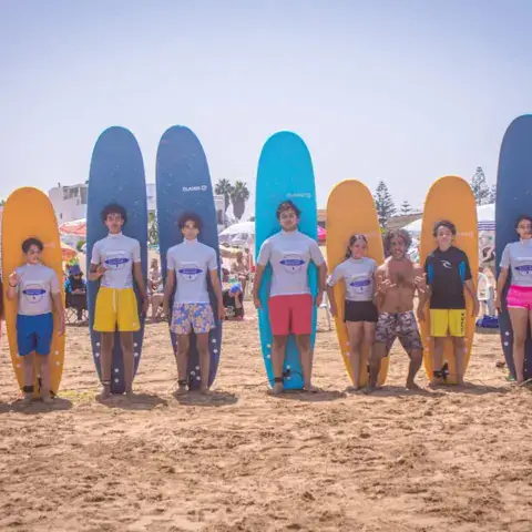 Le parc de planches en mousse de l'école