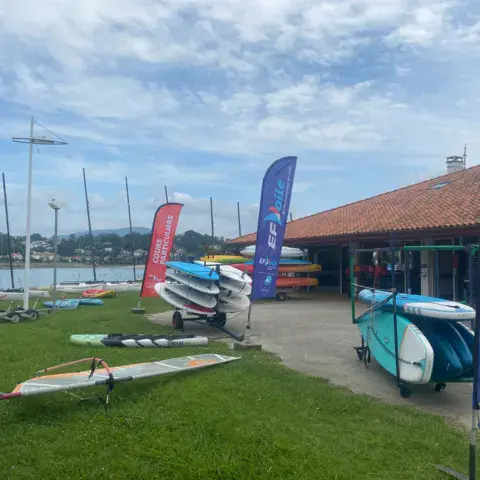 Point location du centre nautique d'Hendaye