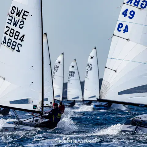 Régate de dériveurs OK Dinghy à Bandol