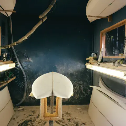 Atelier de shape de Robsurfboards