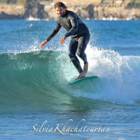 Surfeur en session