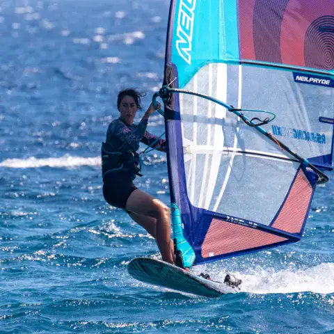 Windsurfeur en action
