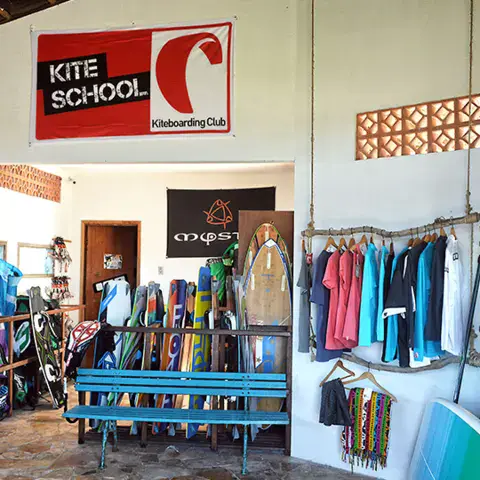 Boutique et matériel de la station