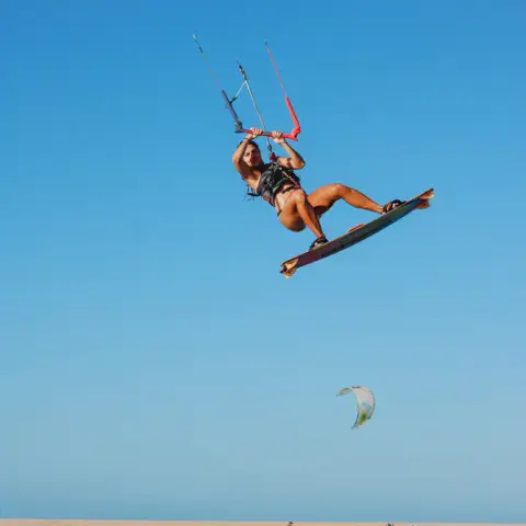 Saut de kitesurf