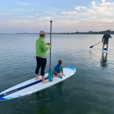 Sortie en stand up paddle sur le lac