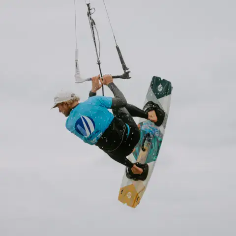 Saut de kitesurf