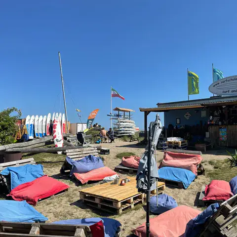 La station Düne, avec son coin détente