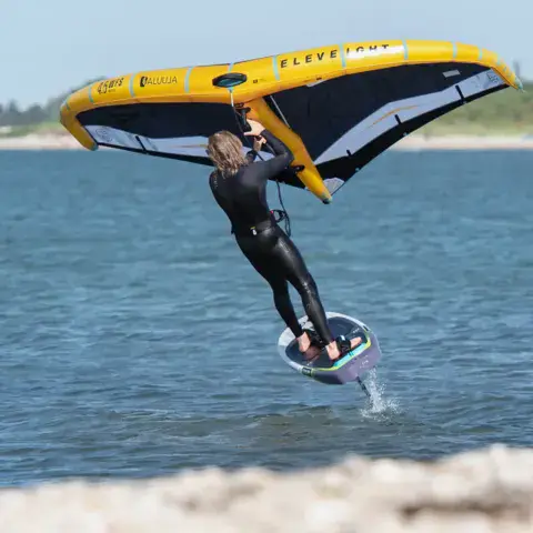 Wingfoil en action