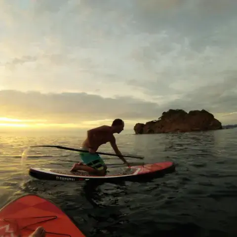 Sortie en paddle au coucher du soleil