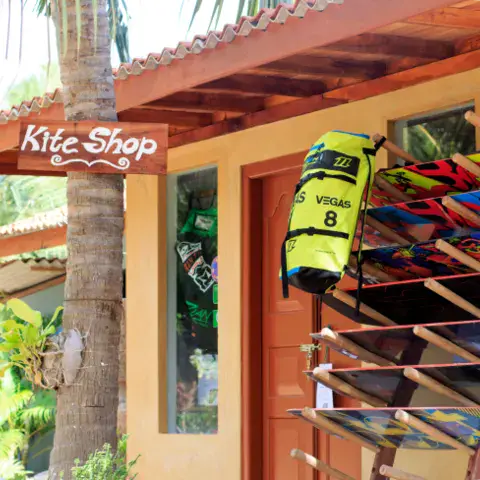 La boutique de kite du camp