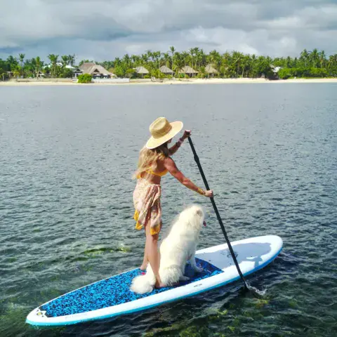 Paddle dans le lagon