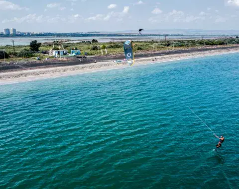 La plage de Burgas et la mer Noire