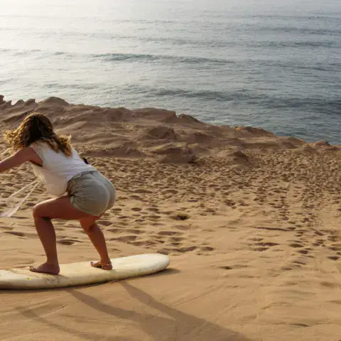 Sortie de sandboard sur les dunes