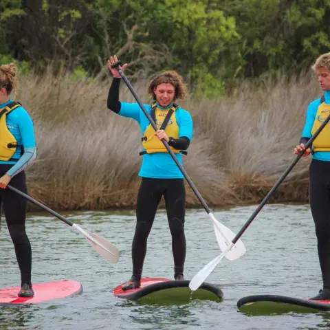 Sortie de stand up paddle sur la rivière