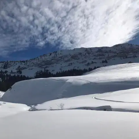 La plaine de Dran du plateau des Glieres — photo 4