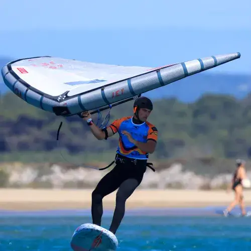 Wing foiler en action