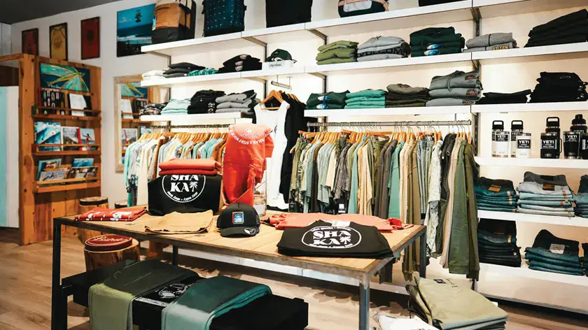 Rayon textile et accessoires dans le magasin