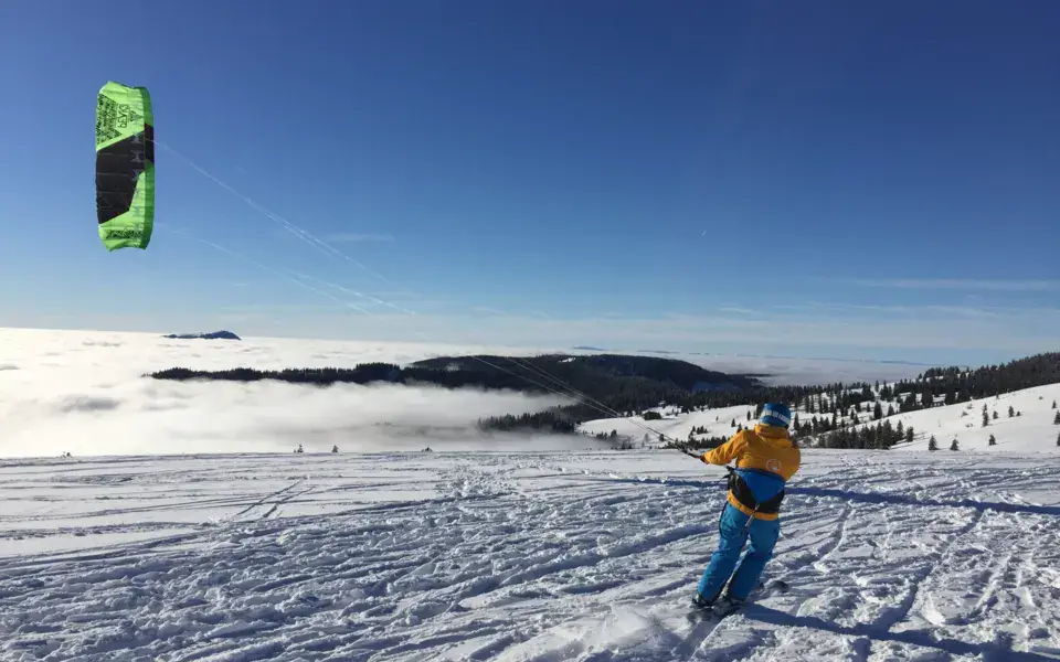 Snowkiter au Feldberg