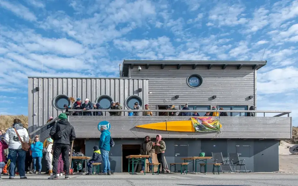 Le club-house de l'association, sur la plage de Westerland