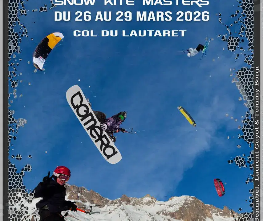 Affiche : SNOWKITE MASTERS – 26 > 29 MARS 2026