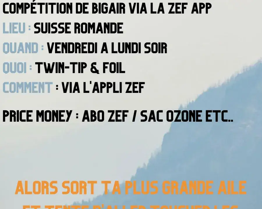 Affiche : Freez'air Contest by Zef