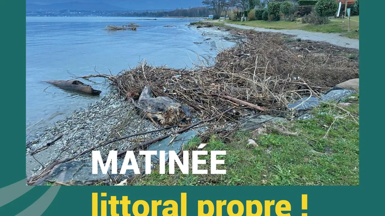 Affiche : Excenevex - Plage propre