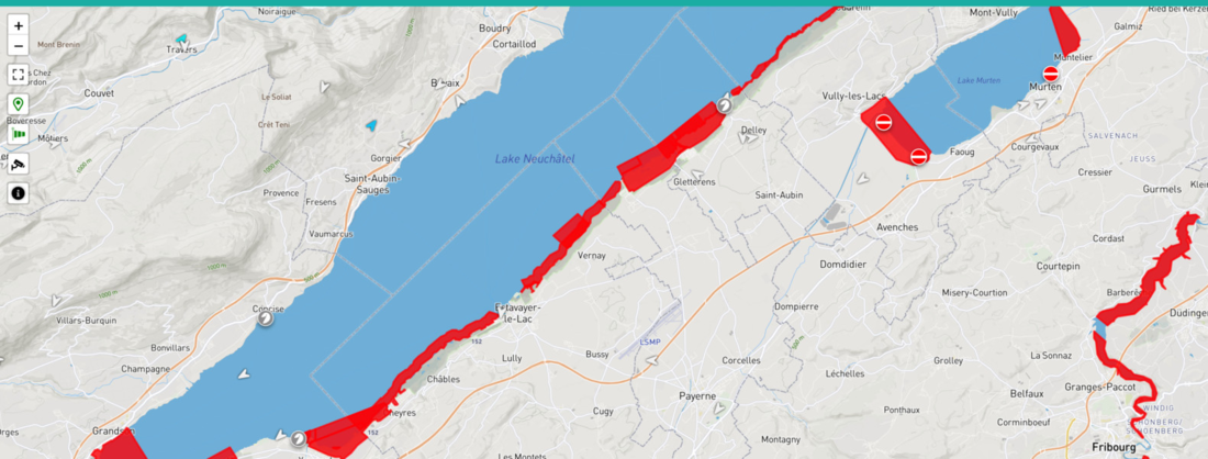 Kitesurf en Suisse et zones interdites