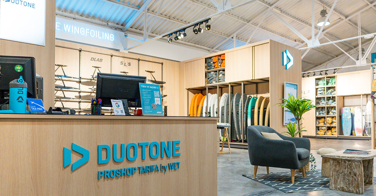 Comptoir du Duotone Proshop Tarifa, chez WET