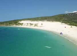 La dune et la plage de Valdevaqueros