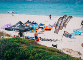 Stand d'essai Surco sur la plage