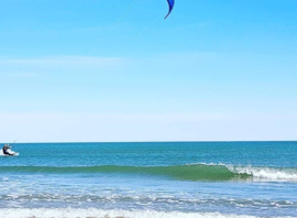 Sortie kitesurf en mer