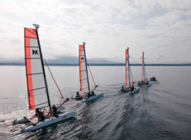 Sortie en groupe des catamarans de l'école