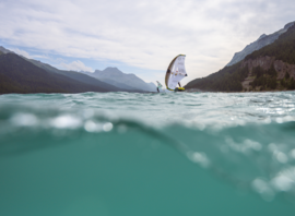 Wingfoil sur le lac de Silvaplana