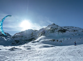 Safari snowkite dans les Grisons