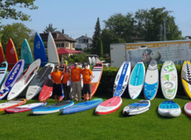 La station SUP du Brüggli, à Zoug