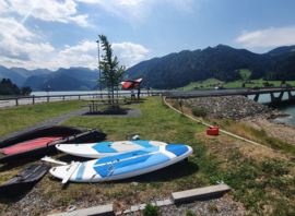 Matériel de cours au bord du Sihlsee