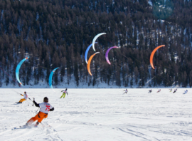 Snowkite à Silvaplana