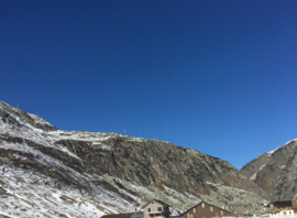 Snowkite près de l'Ospizio Bernina