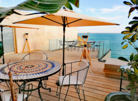 Terrasse de la maison d'hôtes