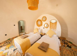Chambre twin en éco-dôme