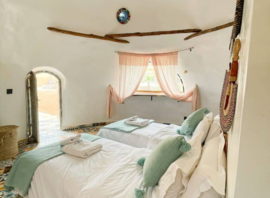 Intérieur d'un éco-dôme