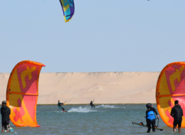 Session sur le plan d'eau plat du lagon