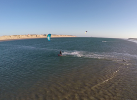 Le spot principal, devant le centre nautique