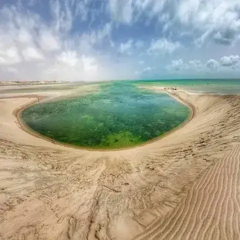 Le lagon de la Dune Blanche