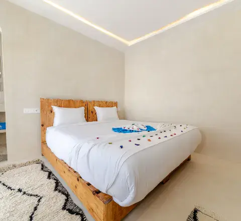 Chambre double de l'hébergement des forfaits