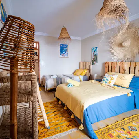 Chambre partagée du surf camp