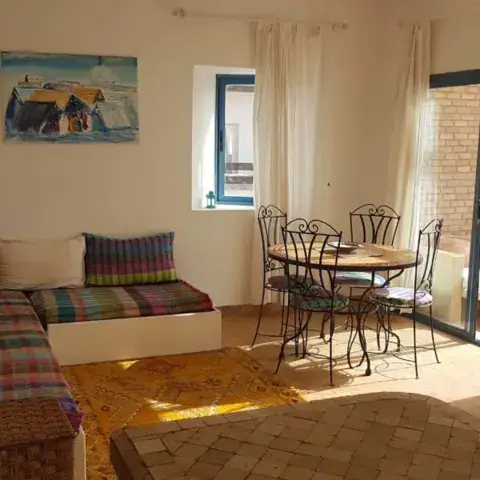 Le séjour d'un des appartements